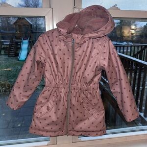 Pink Polka Dot Rain Coat